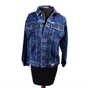 ❤️ RARE VINTAGE GEORGES MARCIANO FOR GUESS USA WOMEN'S JEAN JACKET SIZE LARGE ❤️